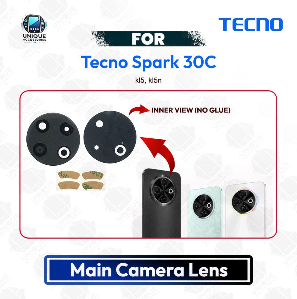 Tecno Spark 30C 4G Back Camera Glass Lens Replacement Part KL5 KL5N