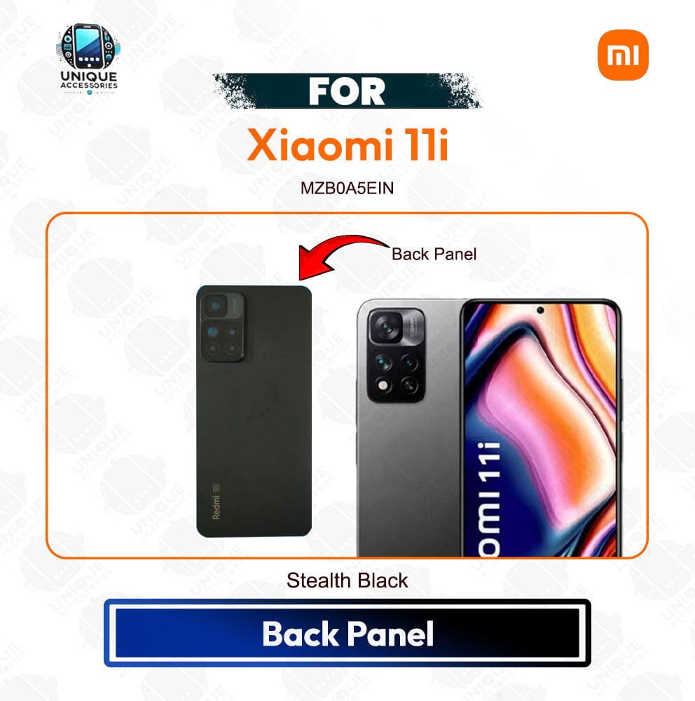 Xiaomi 11i Back Housing Frame / Back Panel / Backshell / Without Camera Glass Replacement Spare Parts