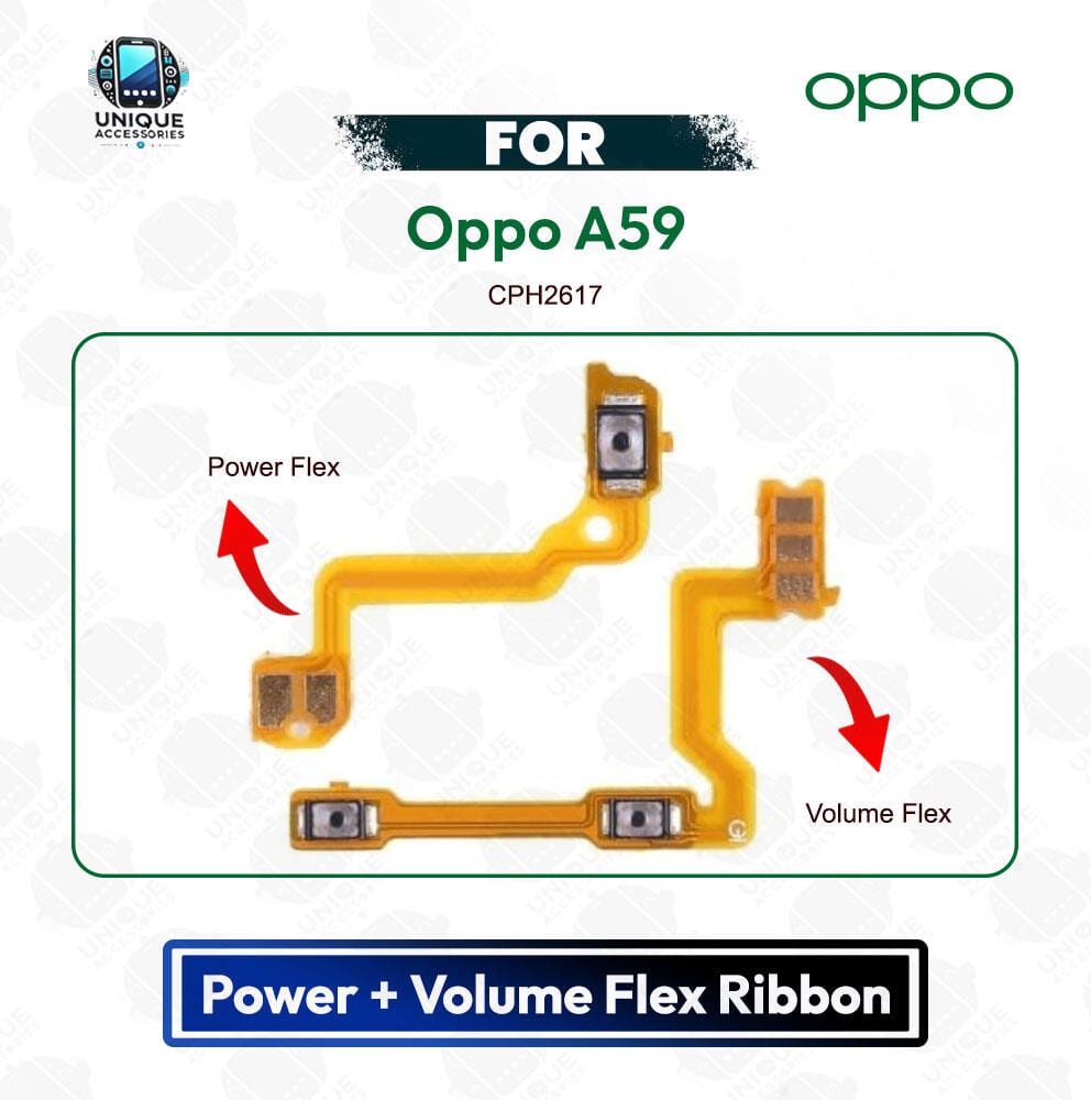 Oppo A59 Power Button Volume/On Off Key Flex Cable Replacement Parts | CPH2617