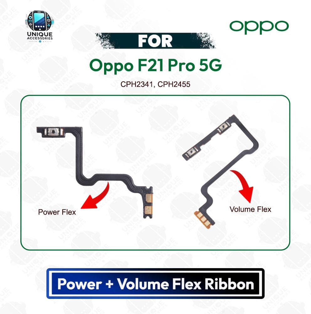 Oppo F21 Pro 5G Power Button Volume/On Off Key Flex Cable Replacement Parts | CPH2341, CPH2455