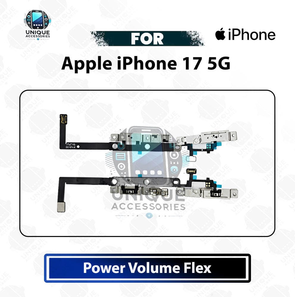 Apple iPhone 17 Power On Off Switch Button Side Volume Up Down Buttons Flex Cable Replacement Repair Spare Part For iPhone18,3