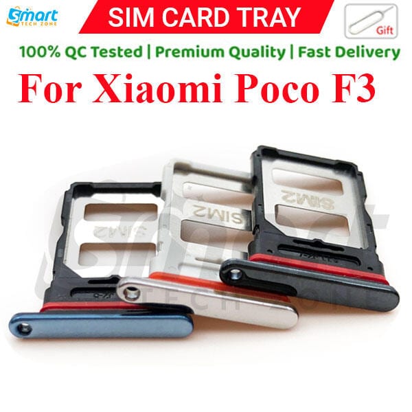 Xiaomi Poco F3 Sim Tray Micro SD Card Slot with Sim Ejector Pin Replacement Part