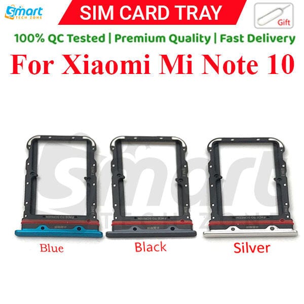 Xiaomi Mi Note 10 Sim Tray Micro SD Card Slot with Sim Ejector Pin Replacement Part