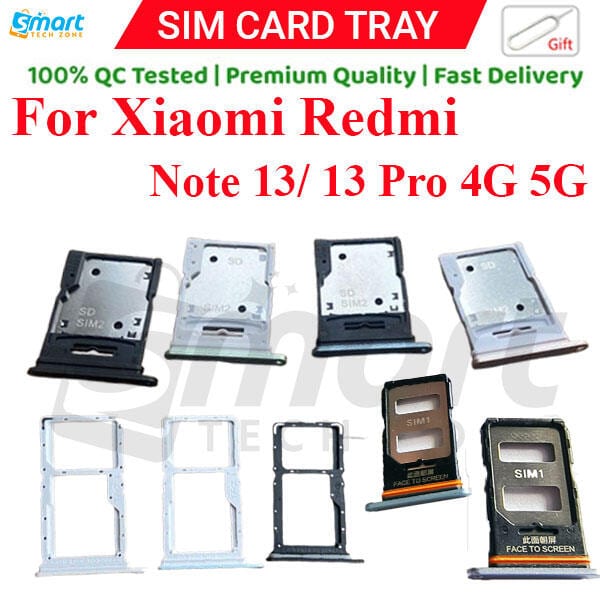 Xiaomi Redmi Note 13 13 Pro 4G 5G Sim Tray Micro SD Card Slot with Sim Ejector Pin Replacement Part