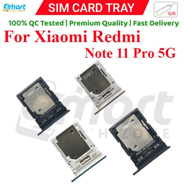 Xiaomi Redmi Note 11 Pro 5G Sim Tray Micro SD Card Slot with Sim Ejector Pin Replacement Part