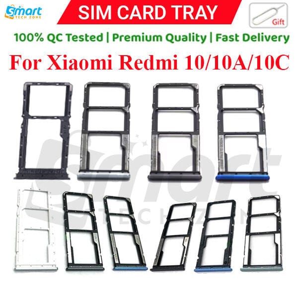 Xiaomi Redmi 10 10A 10C Sim Tray Micro SD Card Slot with Sim Ejector Pin Replacement Part