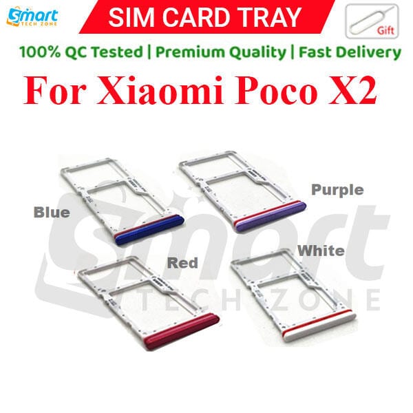 Xiaomi Poco X2 Sim Tray Micro SD Card Slot with Sim Ejector Pin Replacement Part