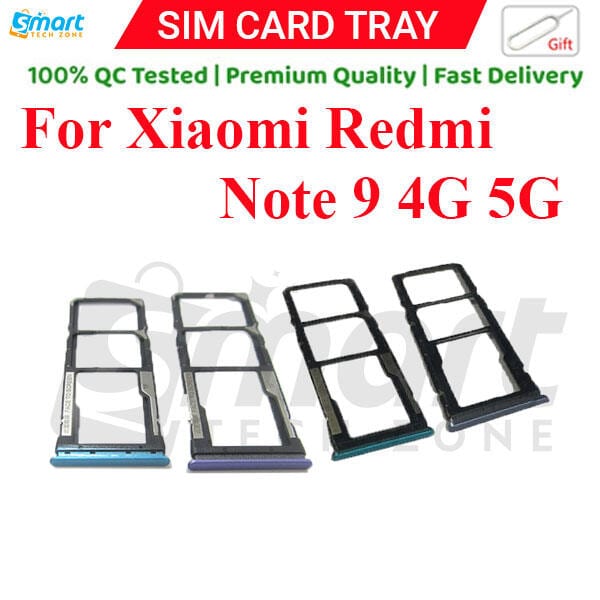 Xiaomi Redmi Note 9 4G 5G Sim Tray Micro SD Card Slot with Sim Ejector Pin Replacement Part