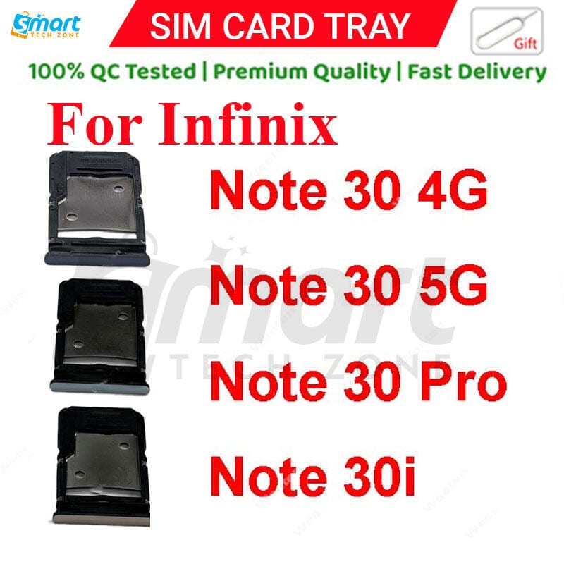 For Infinix Note 30 4G 5G 30 Pro 30i  X6833B X6716B X6711 X678B X6716 Sim Tray Micro SD Card Slot with Sim Ejector Pin Replacement Part