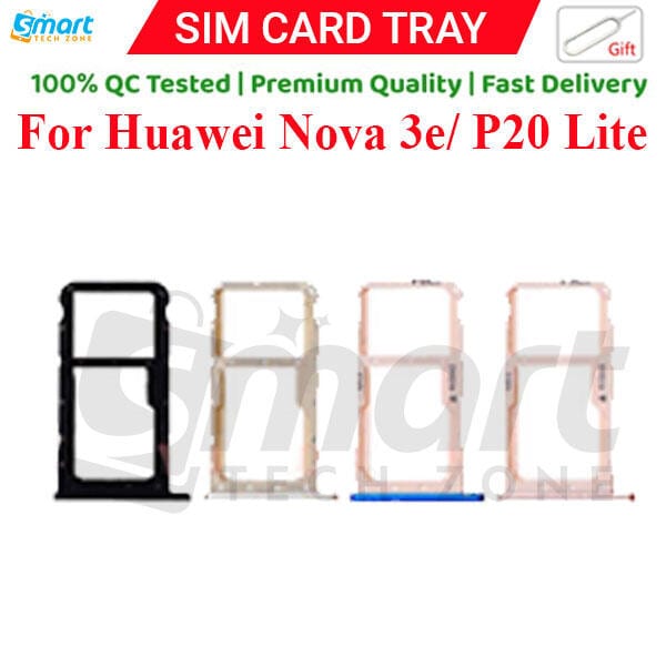 For Huawei Nova 3e/ P20 Lite Sim Tray Micro SD Card Slot with Sim Ejector Pin Replacement Part