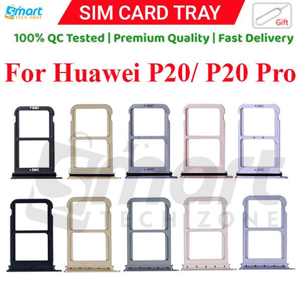 For Huawei P20/ P20 Pro Sim Tray Micro SD Card Slot with Sim Ejector Pin Replacement Part