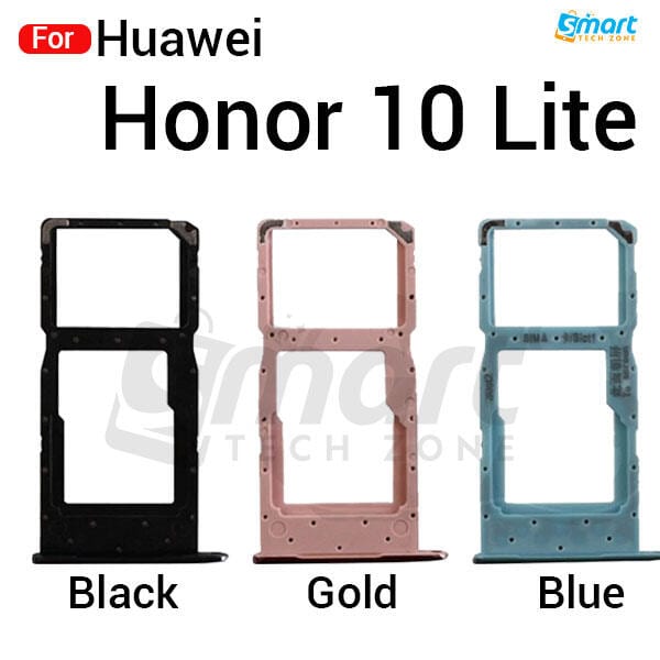 For Huawei Honor 10 Lite Sim Tray Micro SD Card Slot with Sim Ejector Pin Replacement Part