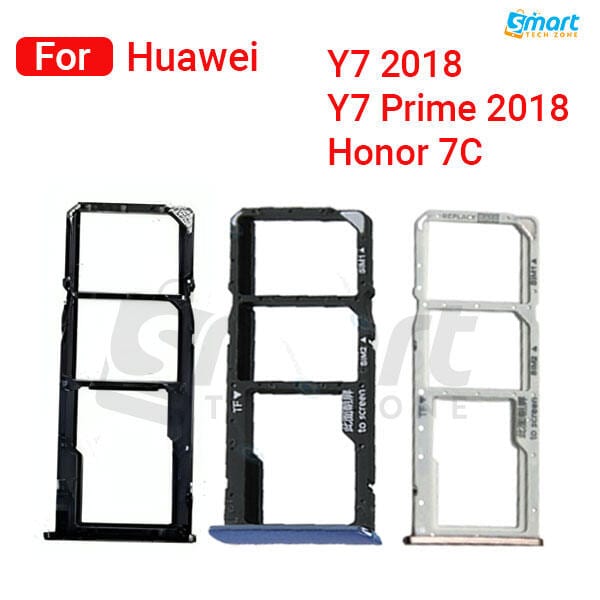 For Huawei Y7 2018/ Y7 Prime 2018/ Honor 7C Sim Tray Micro SD Card Slot with Sim Ejector Pin Replacement Part