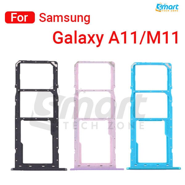 For Samsung Galaxy A11 M11 Sim Tray Micro SD Card Slot with Sim Ejector Pin Replacement Part