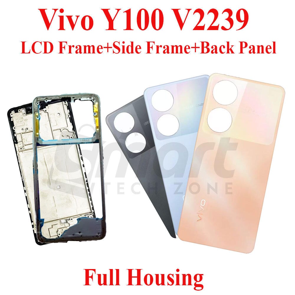 Vivo Y100 V2239 Full Body Housing With Camera Glass (LCD Frame, Side/Middle Frame, Back Panel/Backshell)