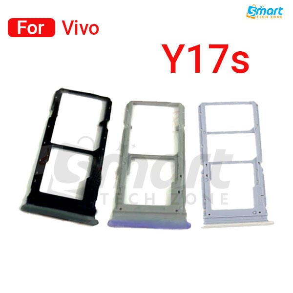 For Vivo Y17s Sim Tray Micro SD Card Slot with Sim Ejector Pin Replacement Part