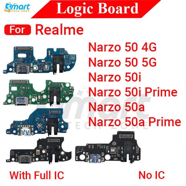 Charging Logic Board For Realme Narzo 50 50a 50a Prime 50i 50i Prime 4G 5G Charging Port USB Plug PCB Dock Connector Spare parts