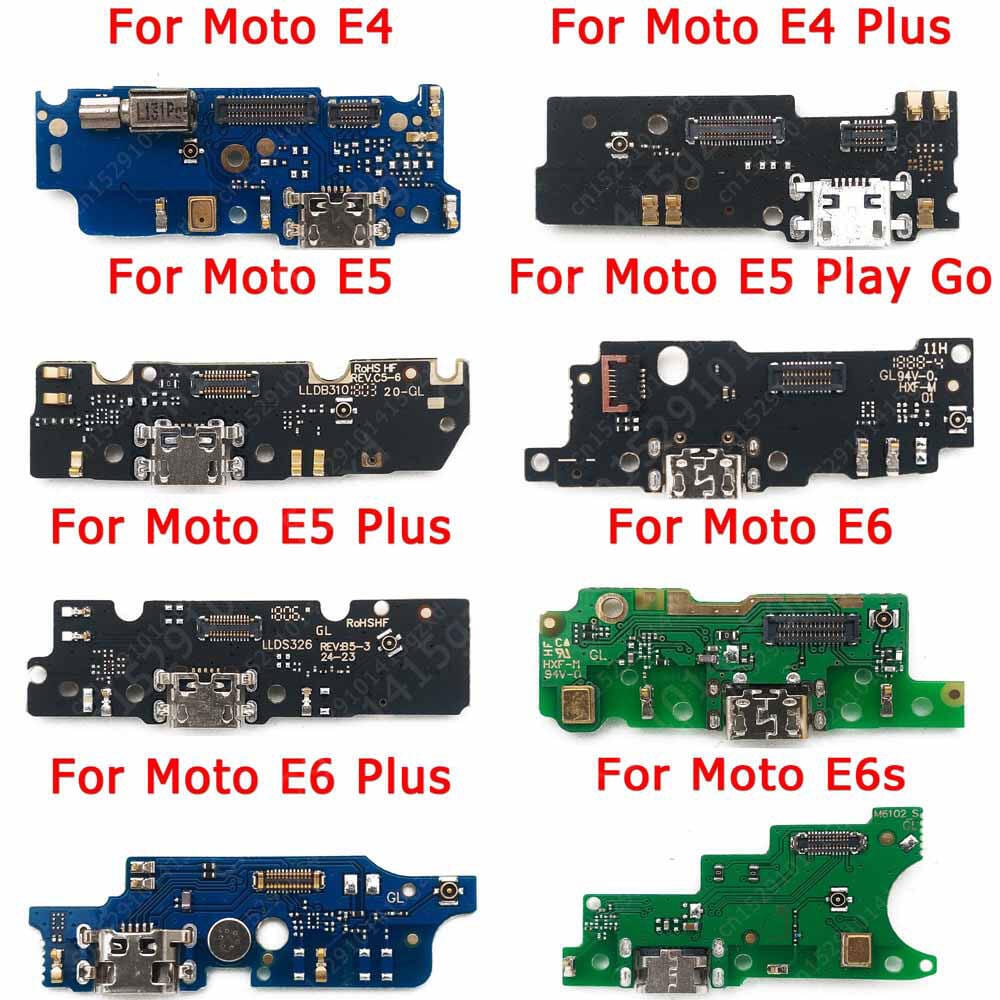 Charging Logic Board For Motorola Moto E4 E4 Plus E5 E5 Plus E5 Plus Go E6 E6s E6 Plus Charging Port USB Plug PCB Dock Connector Spare parts