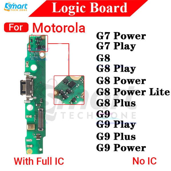 Charging Logic Board For Motorola Moto G7 G8 G9 Play Power Lite Plus Charging Port USB Plug PCB Dock Connector Spare parts