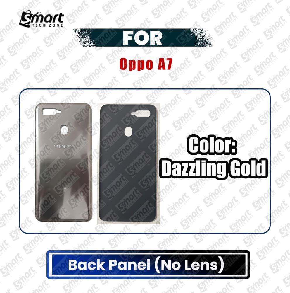For Oppo A7 Back Panel/Backshell/ Casing + Without Camera Lens + Without Side Button With Logo-All Colors Available
