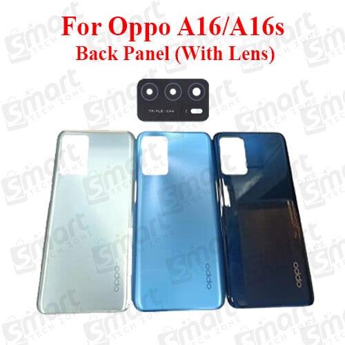 For Oppo A16/A16s Back Panel/Backshell/ Casing + With Camera Lens + With Logo-All Colors Available