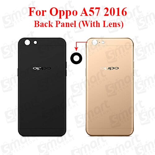 For Oppo A57-2016 Back Panel/Backshell/ Casing + With Camera Lens + Side Button With Logo-All Colors Available