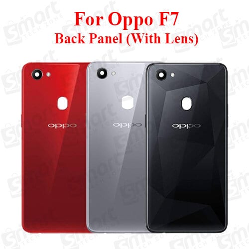 For Oppo F7 Back Panel/Backshell/ Casing + With Camera Lens + Side Button  With Logo-All Colors Available