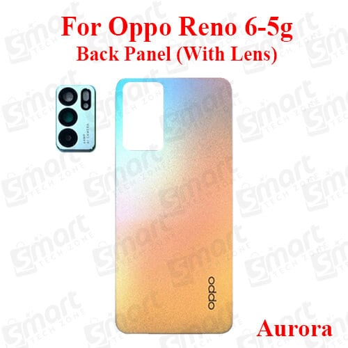 For Oppo Reno 6-5g Back Panel/Backshell/ Casing + With Camera Lens With Logo-All Colors Available