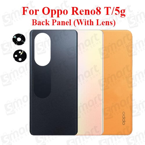 For Oppo Reno8 T/ 5g Back Panel/Backshell/ Casing + With Camera Lens With Logo-All Colors Available