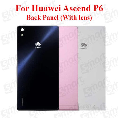 For Huawei P6 Back Panel/Backshell/ Casing + Camera lens With Logo-All Colors Available