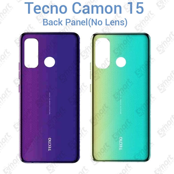 For Tecno Camon 15 CD7 Back Panel/Backshell/ Casing +Side Button +  With Logo-All Colors Available
