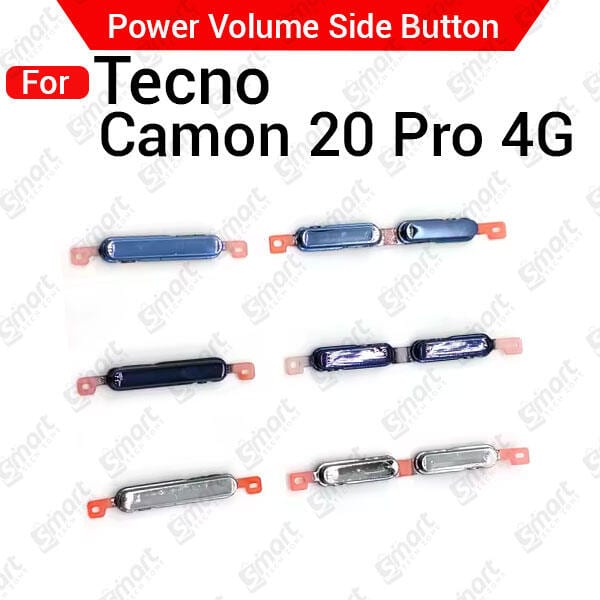 Power Volume Outside Key Side Button for Tecno Camon 20 Pro 4G - External Volume Button + Power ON/OFF