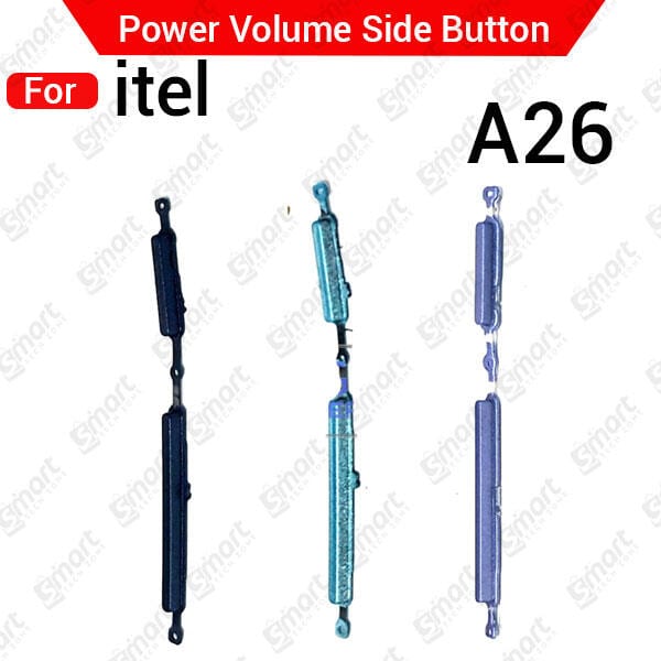 Compatible with itel A26 External Side Buttons Power On Off + Volume Control Button Outside Side Keys