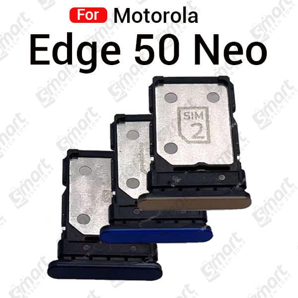 For Motorola Edge 50 Neo Sim Tray Micro SD Card Slot with Sim Ejector Pin Replacement Part