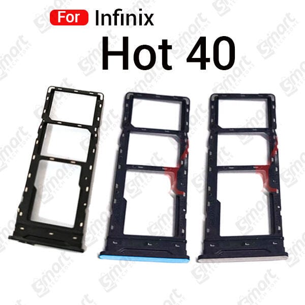 For Infinix Hot 40 Sim Tray Micro SD Card Slot with Sim Ejector Pin Replacement Parts