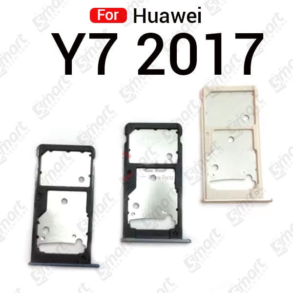 For Huawei Y7 2017 Sim Tray Micro SD Card Slot with Sim Ejector Pin Replacement Parts