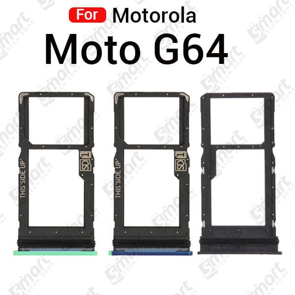 For Motorola Moto G64 Sim Tray Micro SD Card Slot with Sim Ejector Pin Replacement Parts