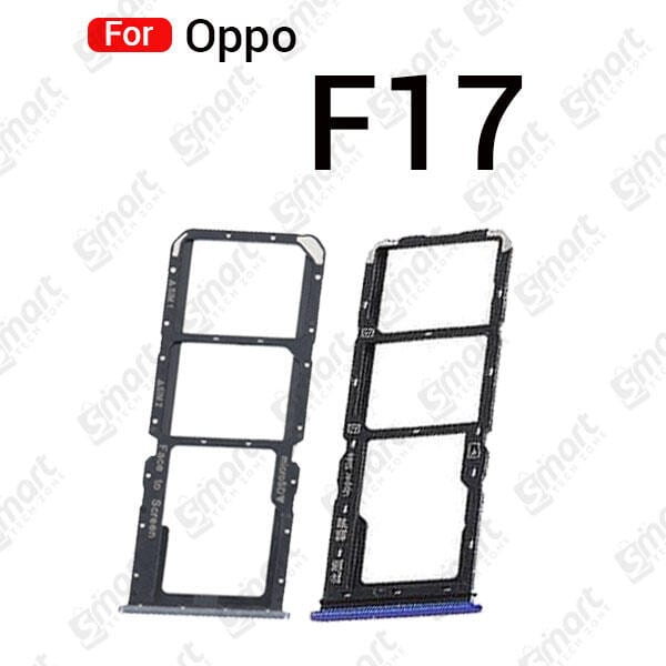 For Oppo F17 Sim Tray Micro SD Card Slot with Sim Ejector Pin Replacement Parts