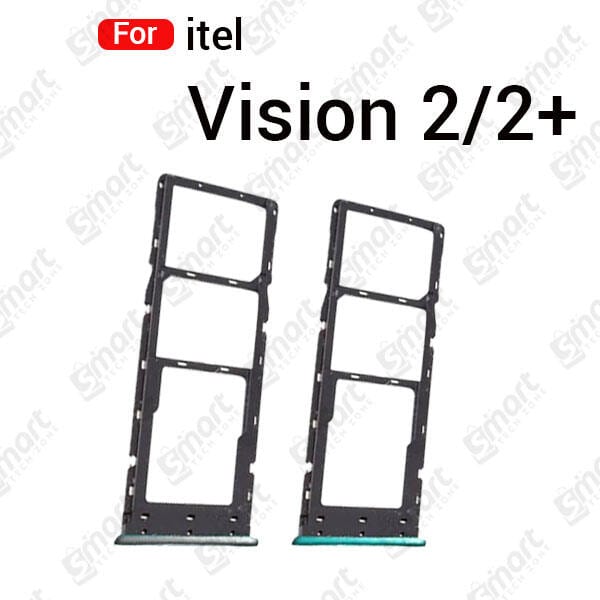For itel Vision 2 2 Plus Sim Tray Micro SD Card Slot with Sim Ejector Pin Replacement Parts