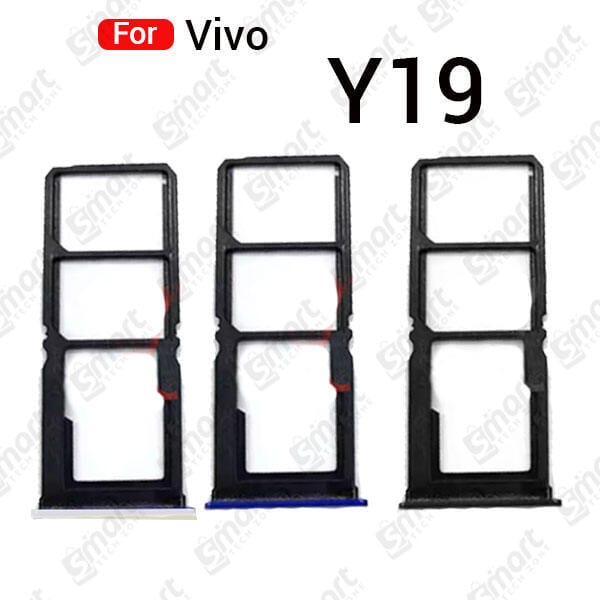 For Vivo Y19 Sim Tray Micro SD Card Slot with Sim Ejector Pin Replacement Parts
