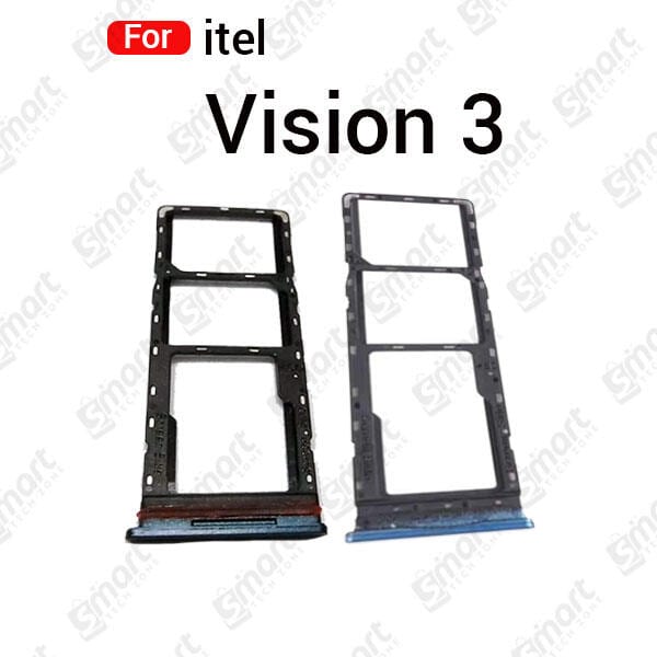 For itel Vision 3 Sim Tray Micro SD Card Slot with Sim Ejector Pin Replacement Parts