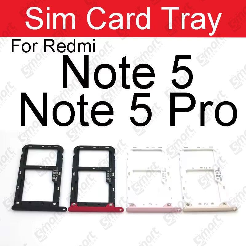 For Xiaomi Redmi Note 5 5 Pro Sim Tray Micro SD Card Slot with Sim Ejector Pin Replacement Parts