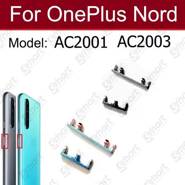 Compatible with OnePlus Nord AC2001 External Side Buttons Power On Off + Volume Control Button Outside Side Keys