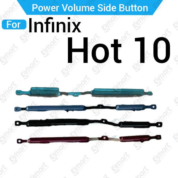 Compatible with Infinix Hot 10 X682B External Side Buttons Power On Off + Volume Control Button Outside Side Keys