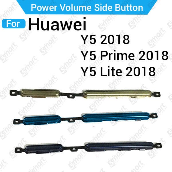 Compatible with Huawei Y5 Lite Prime 2018 External Side Buttons Power On Off + Volume Control Button Outside Side Keys