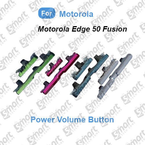 Motorola Edge 50 Fusion Power Button + Volume Up Down Button Outside Key | Side Key External Button Replacement | XT2429-1 | Forest Blue / Marshmallow Blue / Hot Pink / Forest Green | Exact Fit