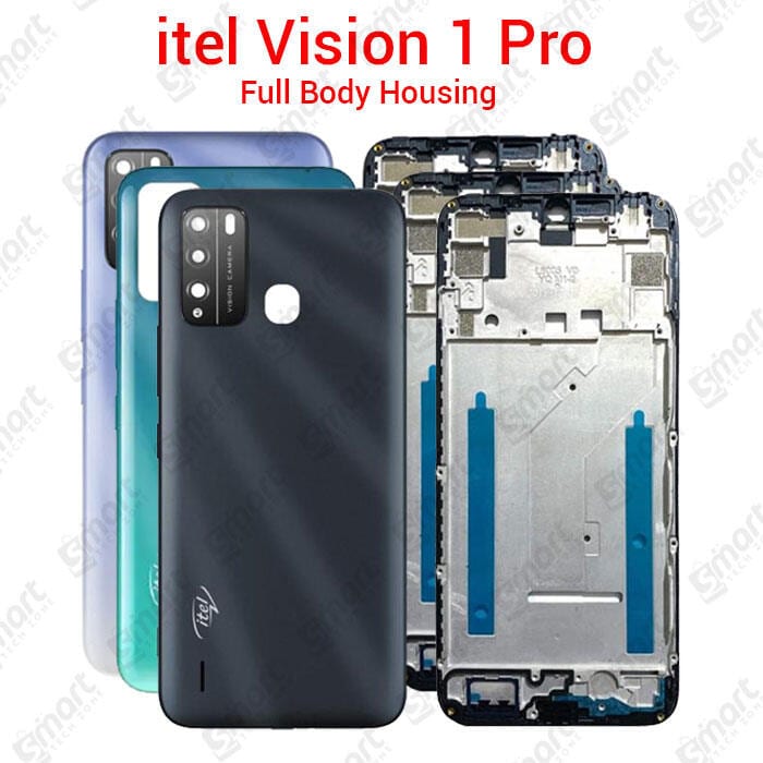 For Itel Vision 1 Pro Full Body Housing With Camera Glass (LCD Frame, Side/Middle Frame, Back Panel/Backshell)