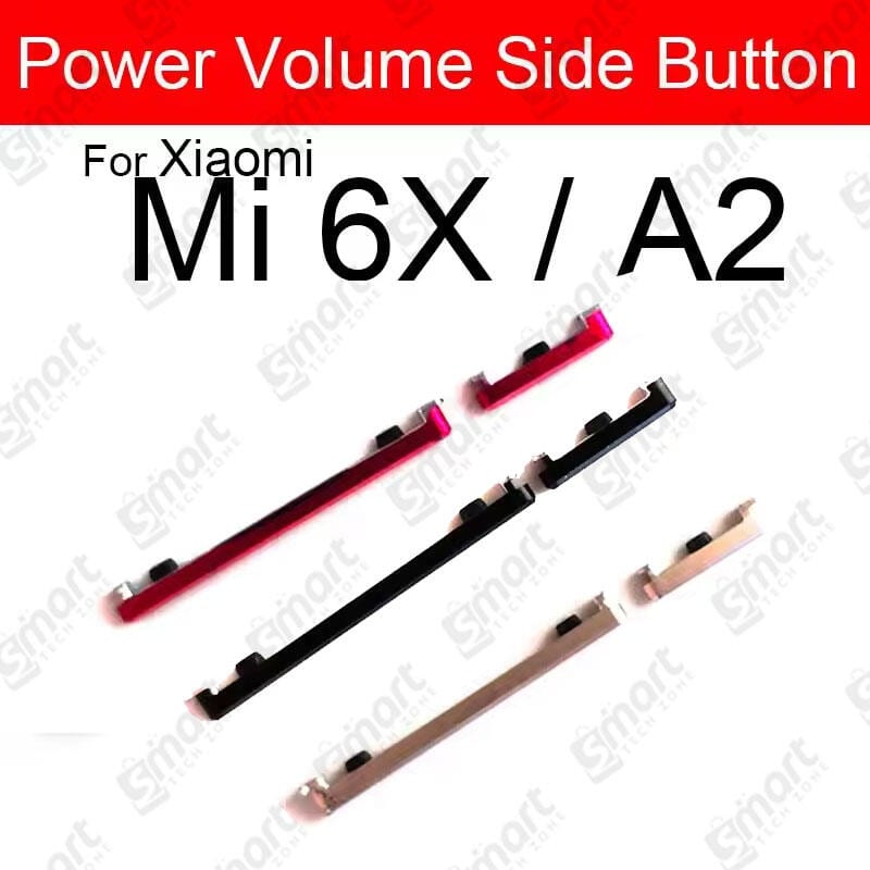 Compatible with Xiaomi Mi 6x A2 External Side Buttons Power On Off + Volume Control Button Outside Side Keys