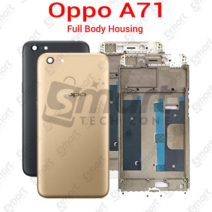 For Oppo A71 Full Body Housing With Camera Glass (LCD Frame, Side/Middle Frame, Back Panel/Backshell)