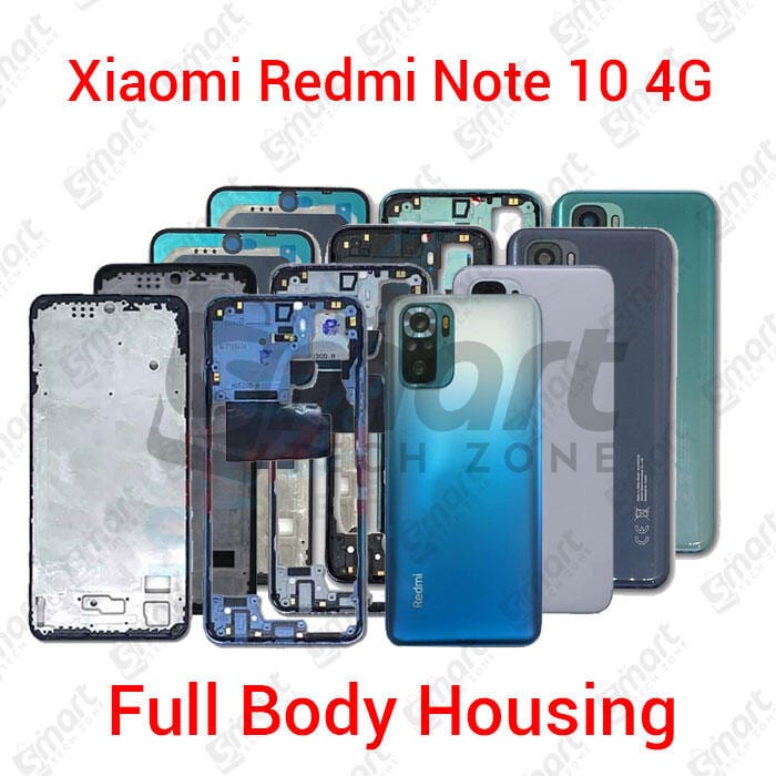 For Xiaomi Redmi Note 10 4G Full Body Housing With Camera Glass (LCD Frame, Side/Middle Frame, Back Panel/Backshell)